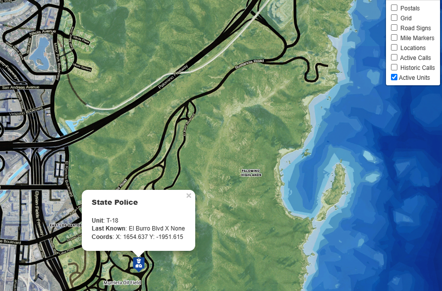 Active Units Display